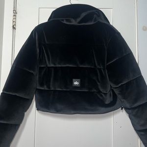 Rubbed gold rush puffer XS